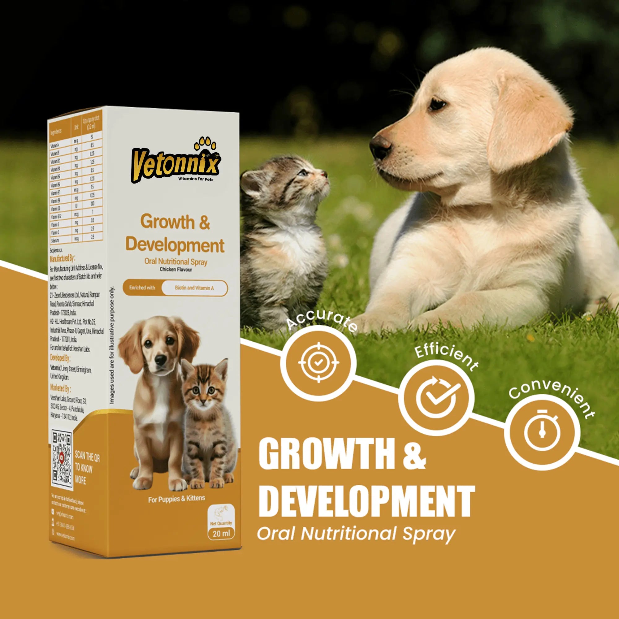 Vetonnix Growth & Development Spray